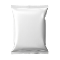 White Pillow Pouch Bag Mockup for Snack Food Packaging