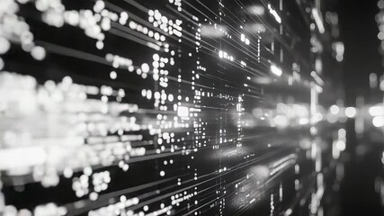 Global data network transmitting digital information in cyberspace - Powered by Adobe