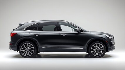 Fototapeta premium tailpipe. Premium SUV vehicle with elegant lines, isolated on a clean background for a professional automotive view. mobility guides.