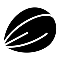 almond glyph icon