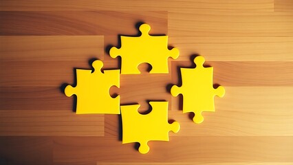 tangram. Tangram puzzle pieces arranged creatively on wood in abstract geometric pattern. tutorial guides, club newsletters, designed for tourism and weekend activity guides, inspires participation.