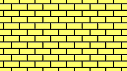 Seamless Yellow Brick Wall Pattern – Running Bond & Staggered Rectangular Tile Background