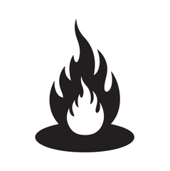 "Dark Flame Emblem Representing Power and Intensity