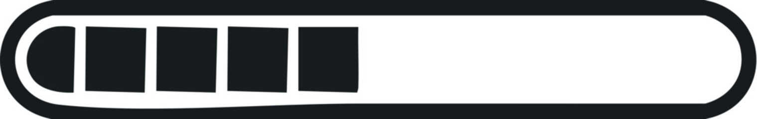 Obraz premium Loading Progress Bar Icon with Filling Segments Representing Download and Completion of Process in Progress