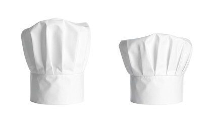 Pair of Chef Hat Variations isolated on transparent background