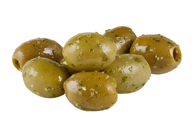 Olives cut out isolated transparent background