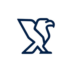 Griffin outline in bold stroke