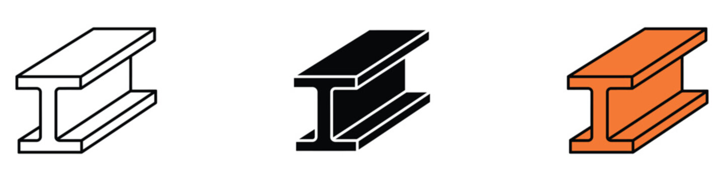 Beam icon vector. Structural Engineering and Construction symbol. vector illustration.