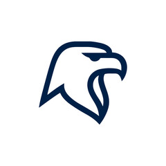 Obraz premium Bold Eagle head line art design