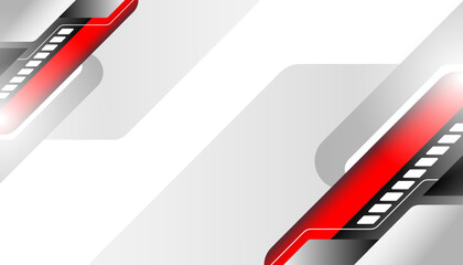 Modern Red and Gray Abstract Geometric Vector Background with Diagonal Lines