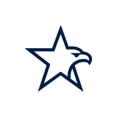 Eagle star crest emblem