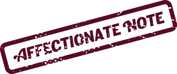 Affectionate Note Stamp Design Expressing Deep Feelings and Personalized Messages of Care