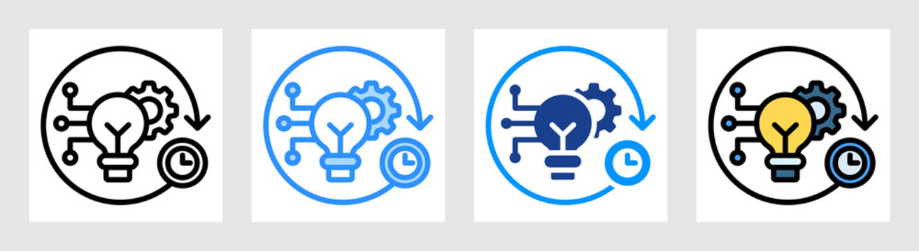 Future Technology Icon Collection Set Multiple Style