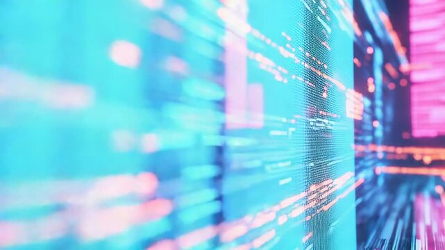 Global data flowing fast in digital network stream