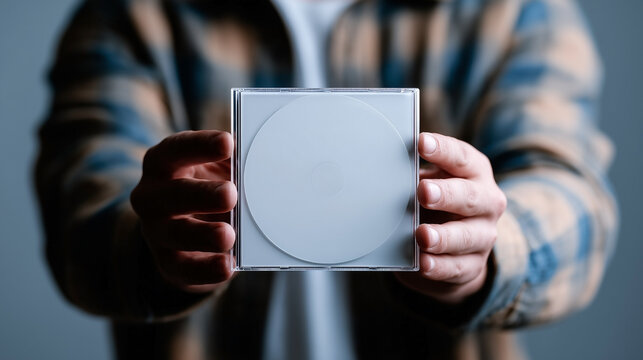 A person is holding a CD case