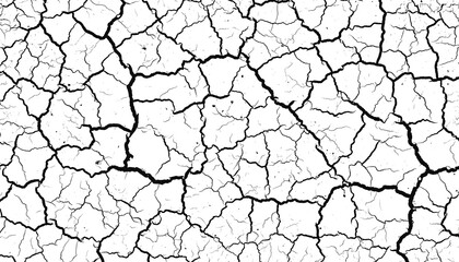 Cracked Earth Texture - A Detailed Study of Dryness and Aridity.