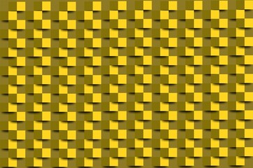 Abstract yellow and olive green 3d geometric grid background