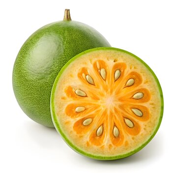 Limonia Acidissima Var. Minima Wild Bael Fruit with Tiny Textured Shell and Subtle Earthy Tones Expressing Delicate Rustic Charm and Organic Simplicity on a Clean White Background