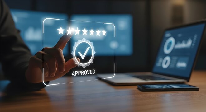 Customer satisfaction is high with a fivestar rating and a checkmark indicating approval, highlighting excellent service and positive feedback
