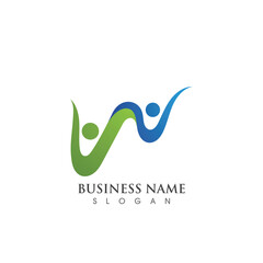 Family Love care  logo Vector icon illustration design Template