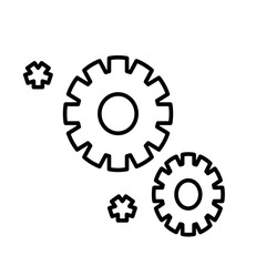 Teamwork and management line icons collection. Vector illustration