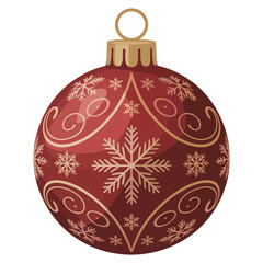Fototapeta premium red christmas ball
