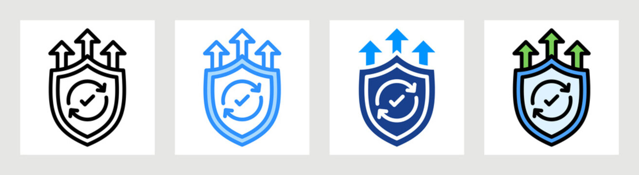 Security Update Icon Collection Set Multiple Style