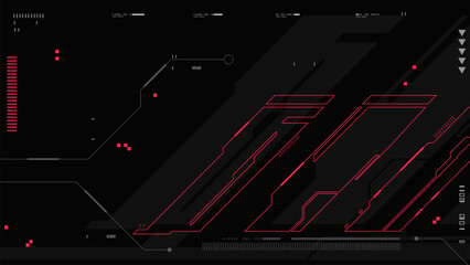 Abstract technology retro futuristic and sci-fi background with cyberpunk style design