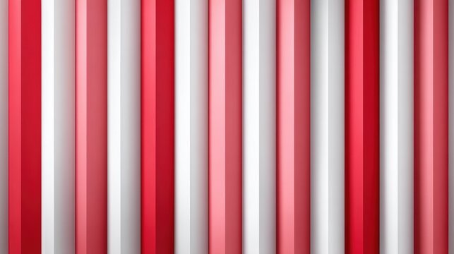 Vibrant Red Pink and White Vertical Stripes Abstract Background