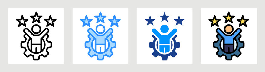 Talent Management Icon Collection Set Multiple Style