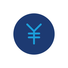 yen japanese money currency colored icon vector design good for web or mobile app