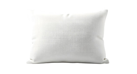 A stylish white pillow with a unique black line pattern, , adding a touch of modern elegance to any living space with its minimalist design