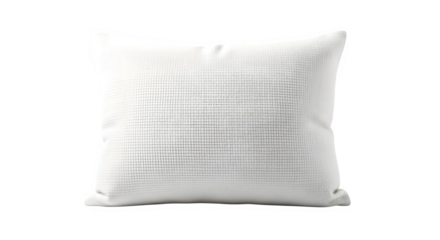 A stylish white pillow with a unique black line pattern, , adding a touch of modern elegance to any living space with its minimalist design