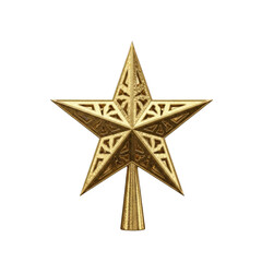 Obraz premium Golden Star Ornament for Christmas and New Year