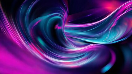 Abstract wavy lines creating vibrant digital motion artwork