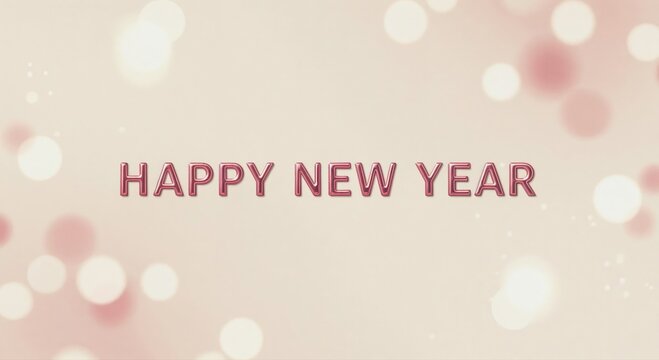 A Fresh Beginning: Festive message expresses hope for the New Year, complemented by an aesthetic background.
