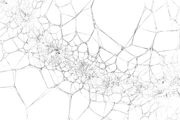 Abstract cracked glass texture, detailed pattern