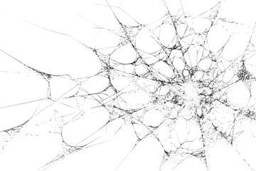 Cracked glass texture with intricate patterns