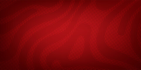 Abstract Red Halftone Swirl Background. Modern creative trendy design in vector illustration
