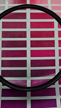 Exploring vibrant color swatches in a color palette for art and design purposes