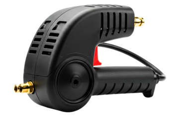 Car detailing foam cannon gun with quick-release fittings on a transparent background