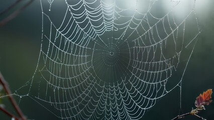 Dew-kissed spider web (1)