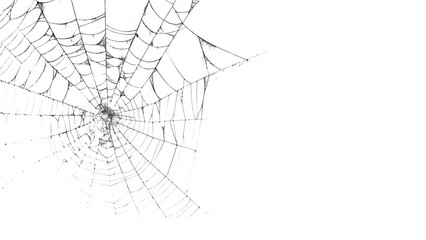 Spiderweb with intricate patterns, a delicate creation