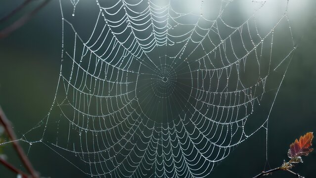 Dew-kissed spider web (1)