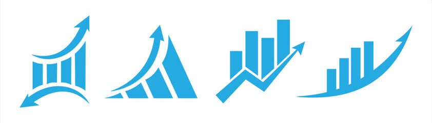 sales revenue graphic logo in the business sector