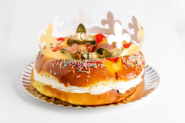 Corona de la Almudena, a typical dessert of Madrid on the 9th of November, which celebrates the Virgin of Almudena