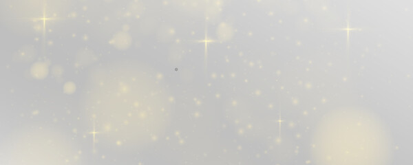 Sparkling gold dust floats in the air, radiating glowing particles in all directions. Perfect for Christmas, fantasy, or abstract compositions. PNG transparent background allows layering.