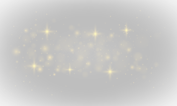 Flying golden particles shimmer like fairy dust, scattering radiant light in all directions. Perfect for festive, abstract, or magical compositions. PNG transparent background ensures design flexibili