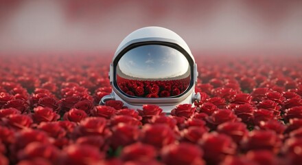  Astronauts Helmet Rests Vast