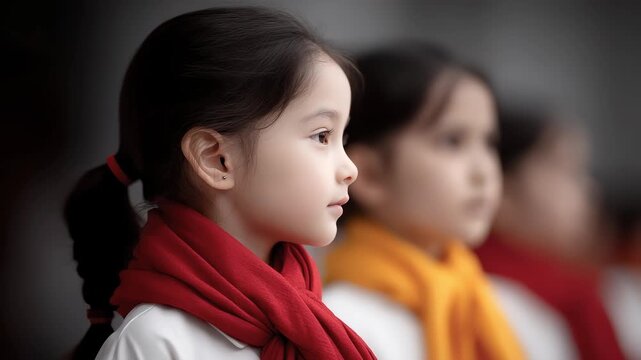 Young Pioneers Have Firm Eyes and Full of Hope